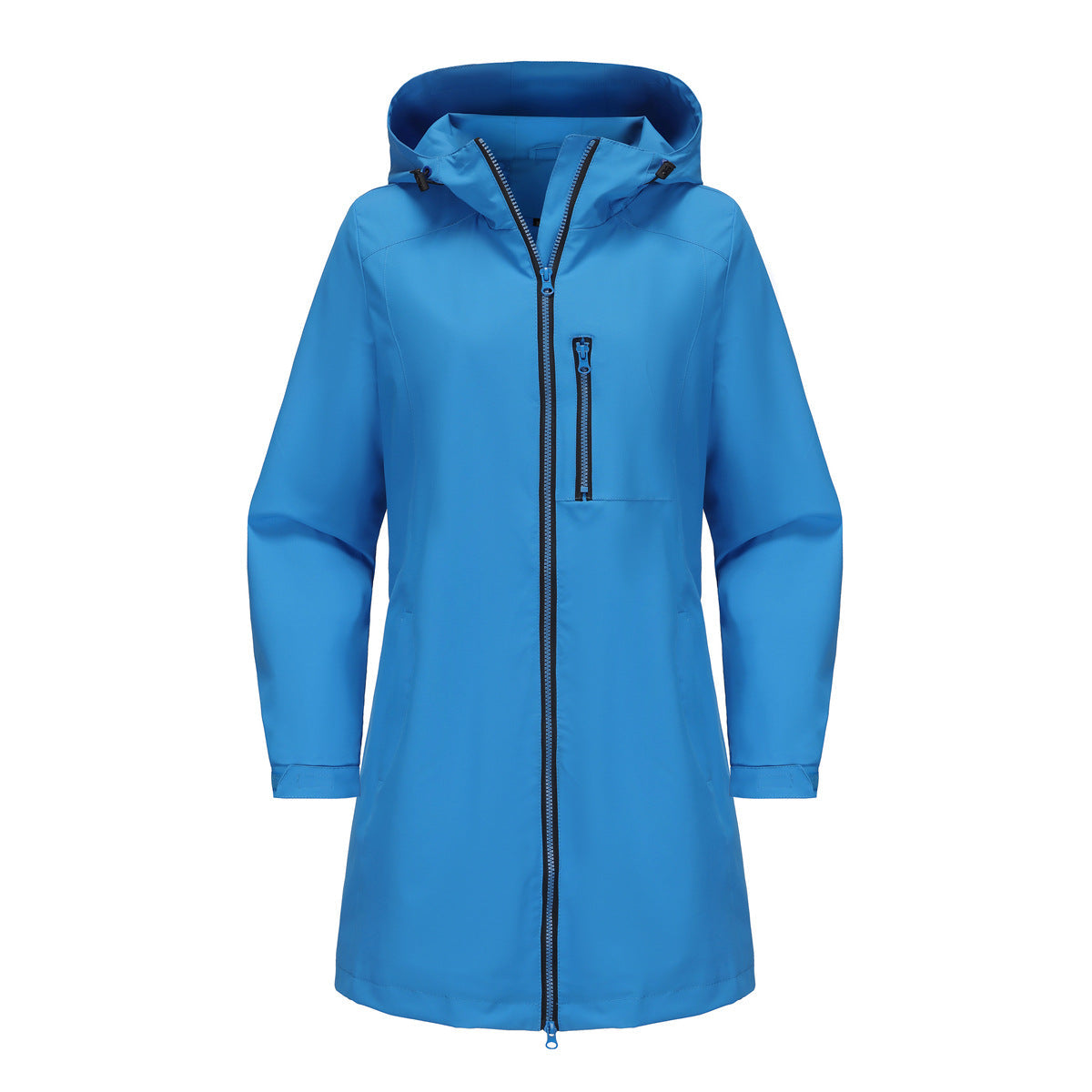 Waterproof Hooded Windbreaker Coat Dream Blue