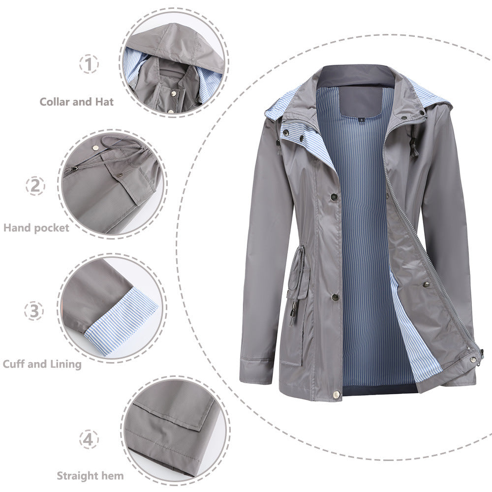 Detachable Hood Windbreaker