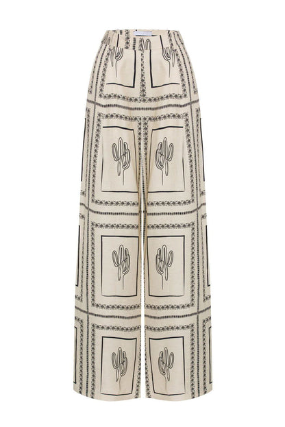 Printed Long Sleeved Shirt and Pant Set