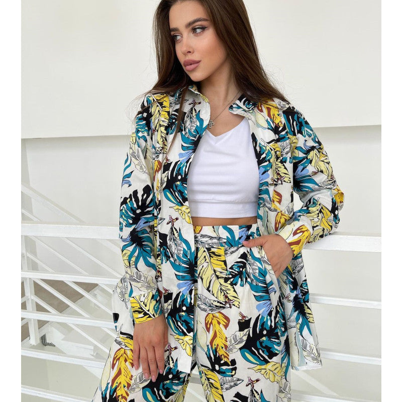 Printed Relaxed Fit Casual Set
