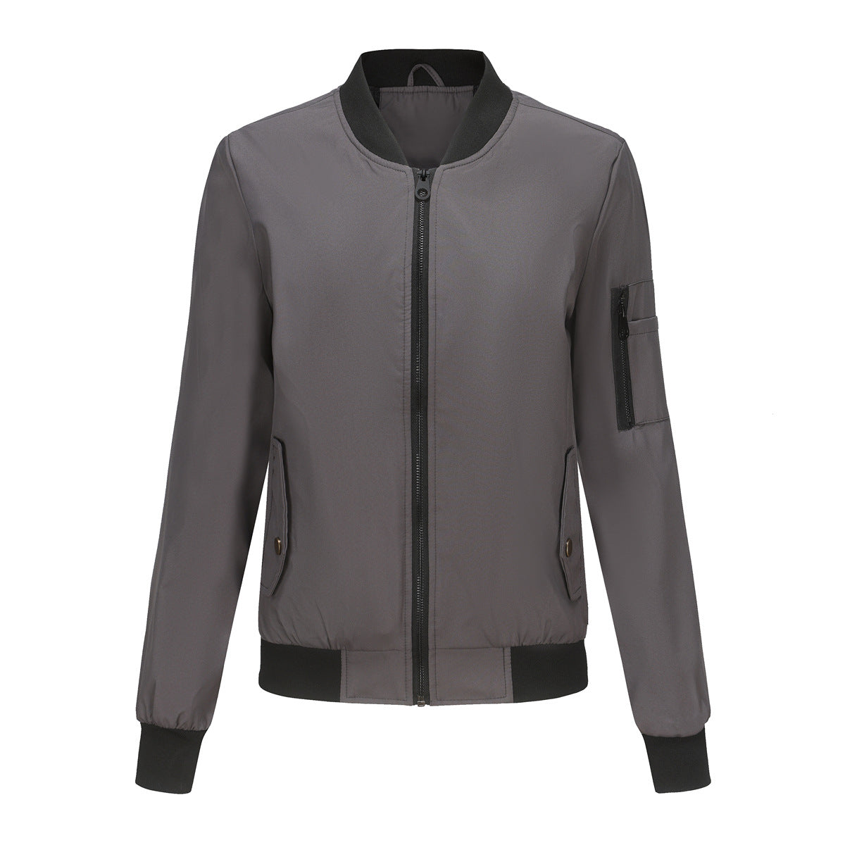 Thin Varsity Jacket Dark Gray