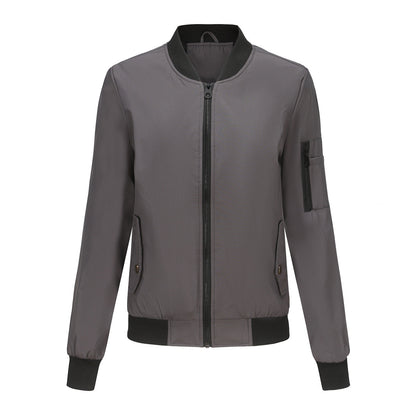 Thin Varsity Jacket Dark Gray