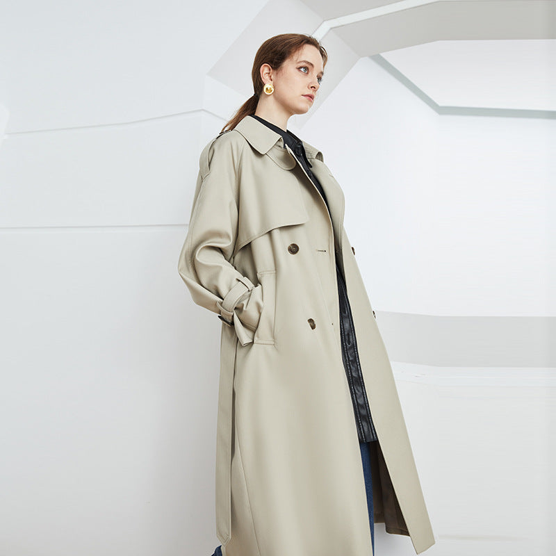 Double Breasted Loose Trench Coat