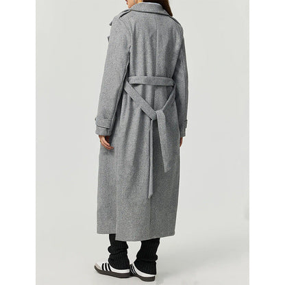Double Breasted Woolen Coat Outerwear
