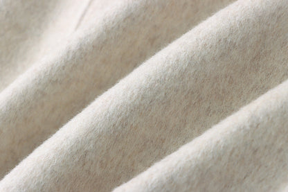 Woolen Hooded Cape Coat
