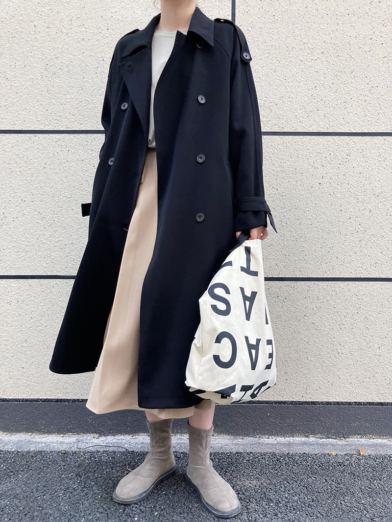 Draping Loose Trench Coat