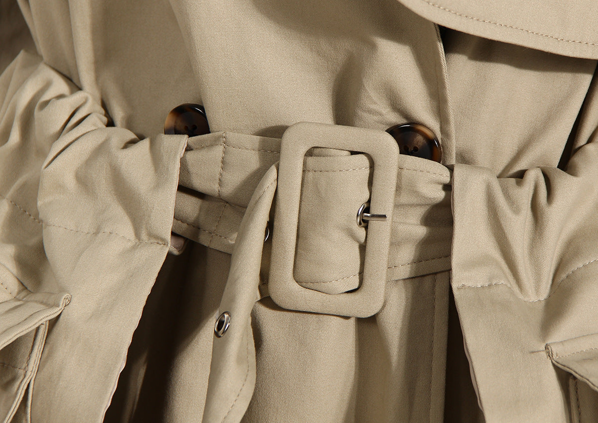 Khaki Cotton Trench Coat