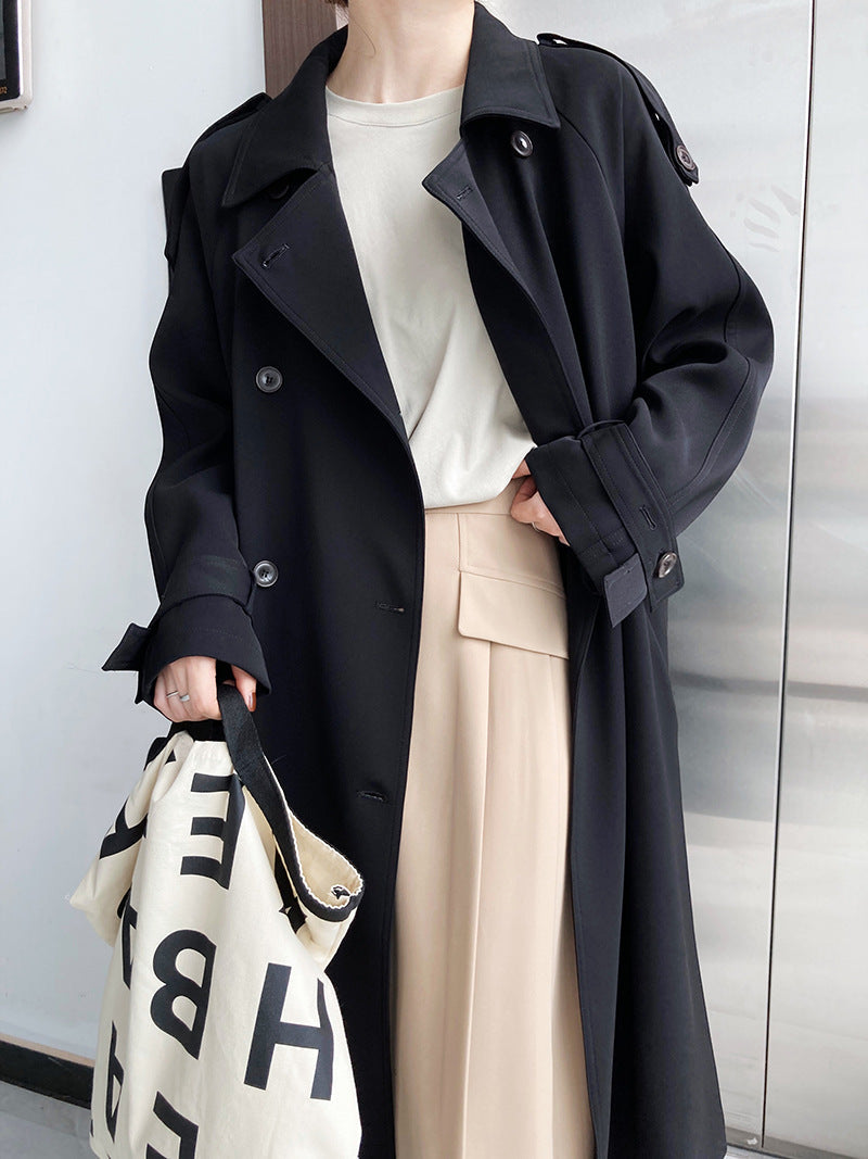 Draping Loose Trench Coat
