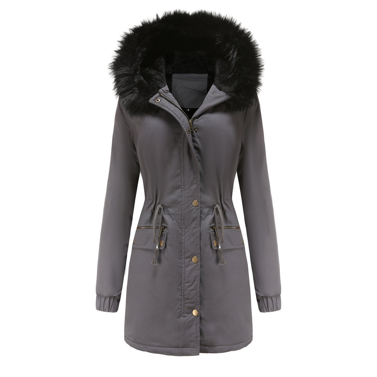 Fleece Lined Hooded Parka Jacket