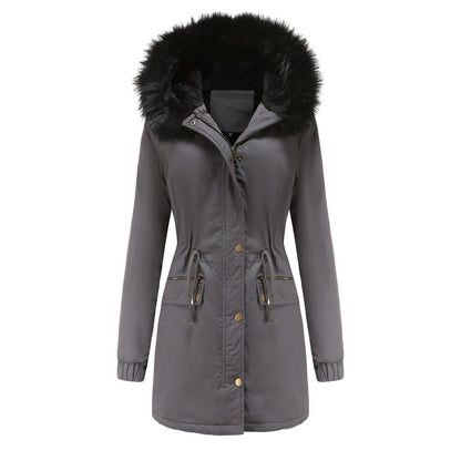 Fleece Lined Hooded Parka Jacket