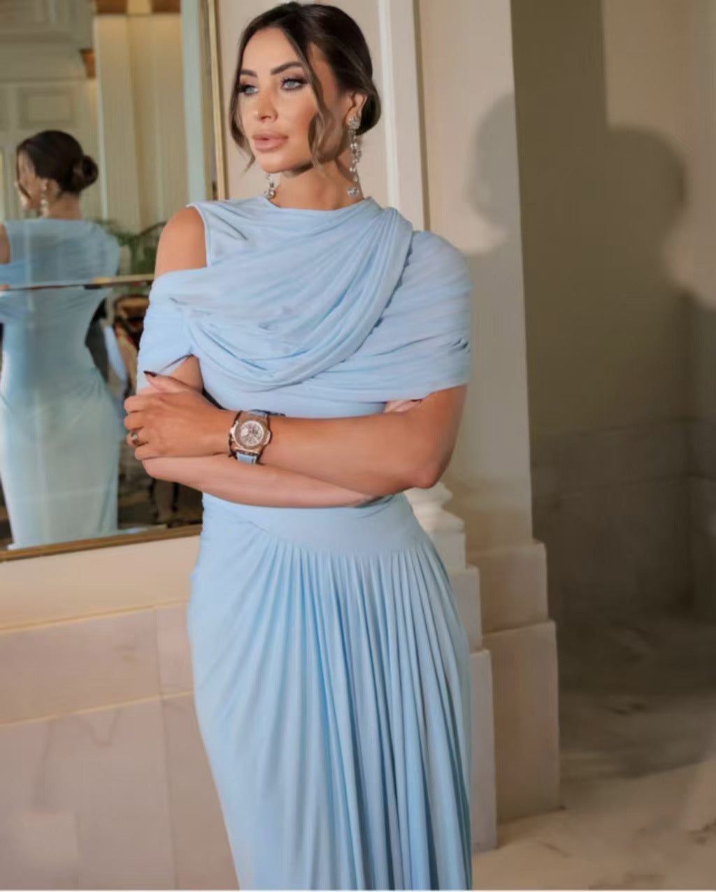 Formal Special Occasion Gown Light Blue