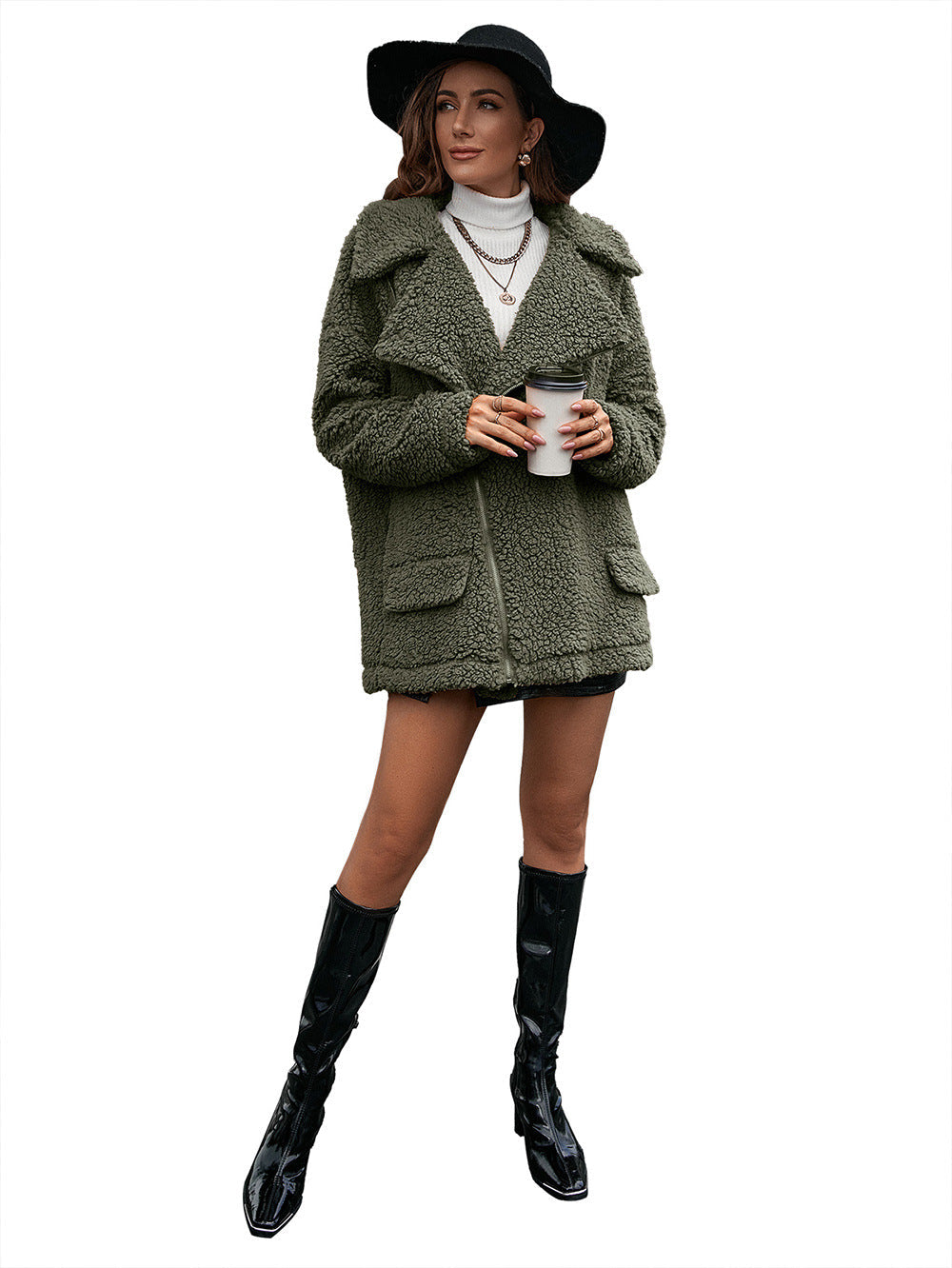 Bubble Velvet Furry Jacket