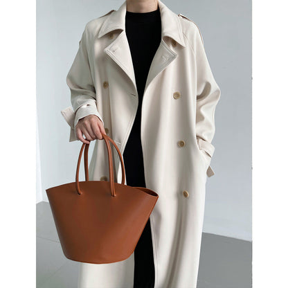 Draping Loose Trench Coat