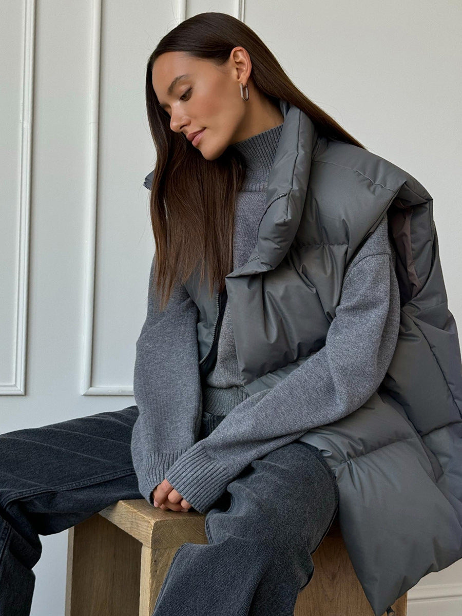 Cotton Loose Vest Jacket