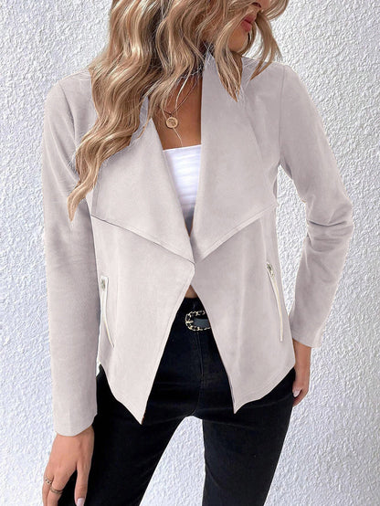 Casual Elegant Blazer Jacket Apricot