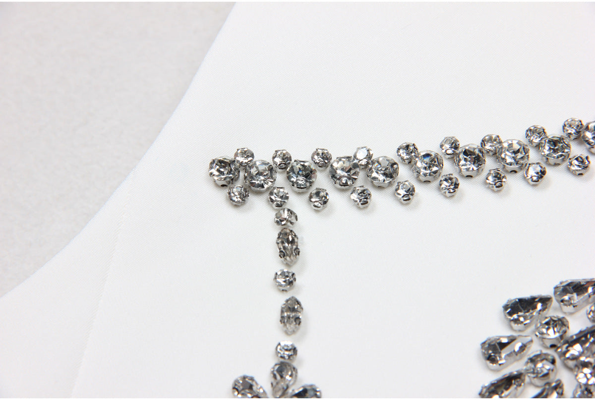 Rhinestone Sleeveless Business Vest