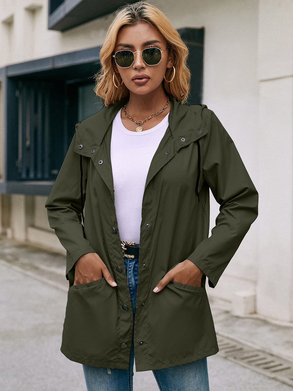 Waterproof Hooded Raincoat
