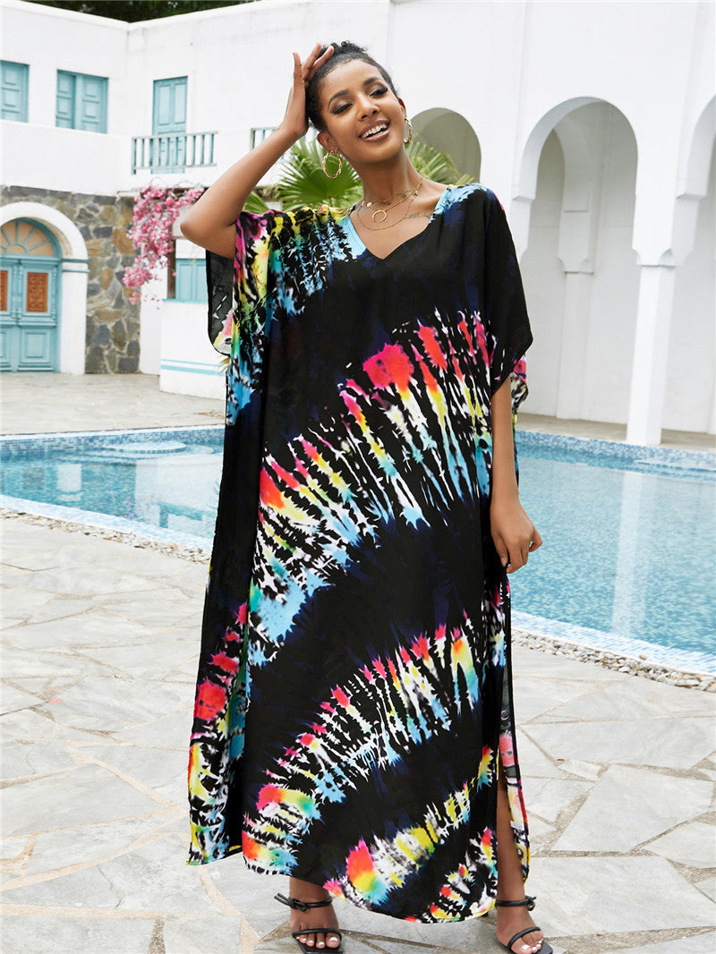Brenda Day to Night Kaftan One Size Black Halo