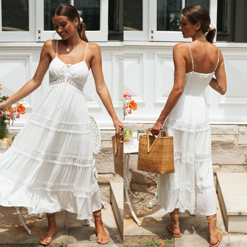 White Day to Night Midi Dress White