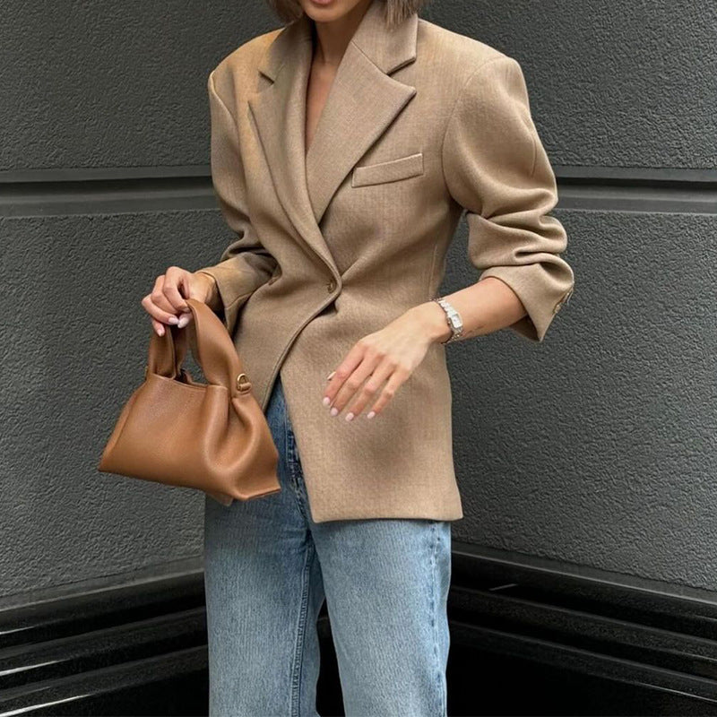 Versatile Jacket Blazer Khaki
