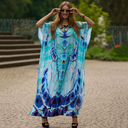 Alexis Printed Versatile Kaftans One Size Butterfly