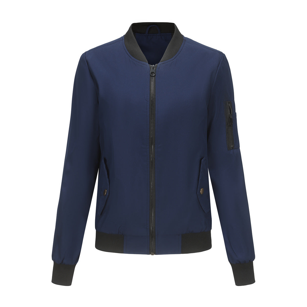 Thin Varsity Jacket Navy Blue