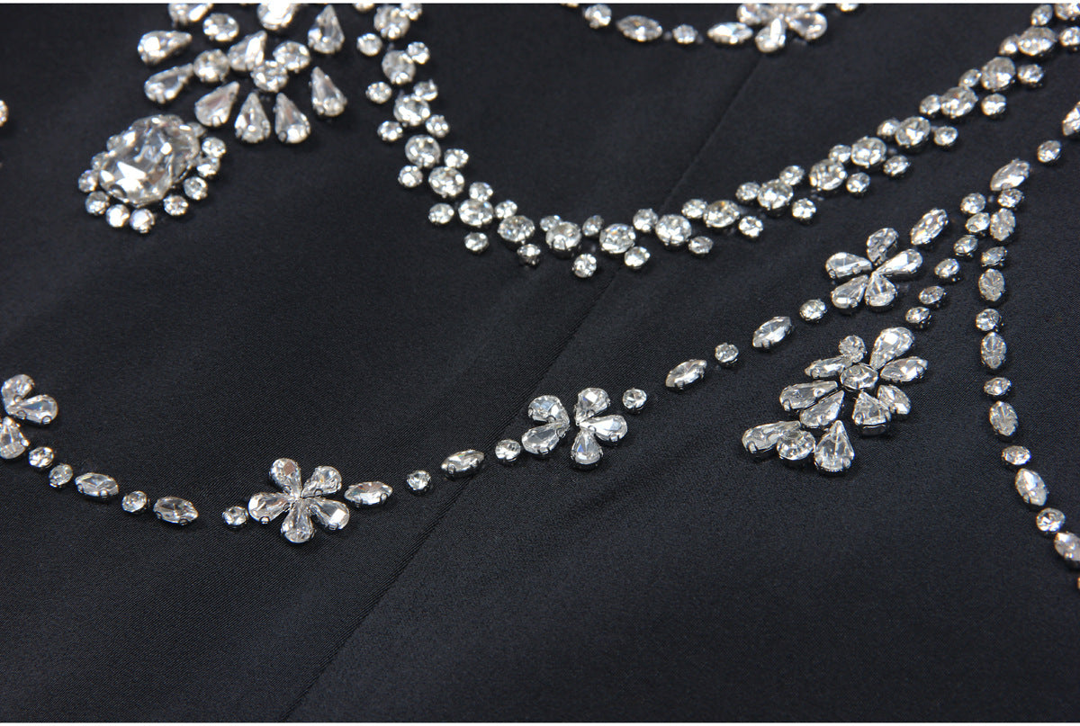 Rhinestone Sleeveless Business Vest