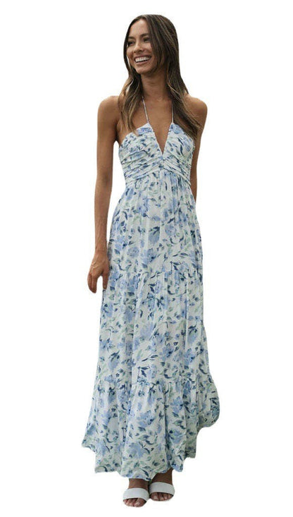 Sexy Day to Night Ankle Length Dress Blue