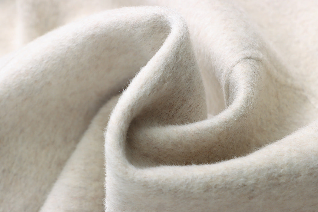 Woolen Hooded Cape Coat