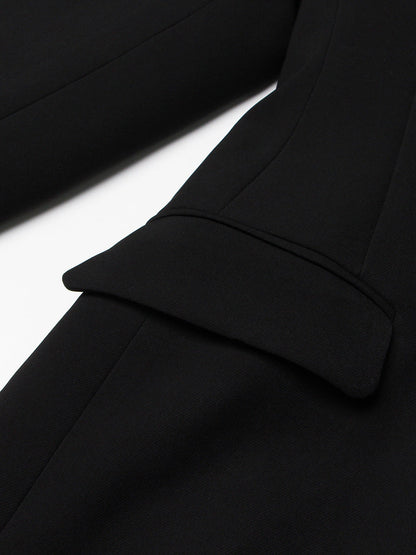 Solid Color Slimming Long Coat