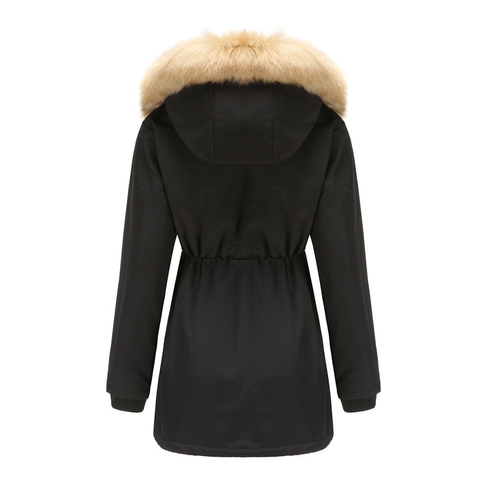 Lambskin Fleece Padded Loose Parkas