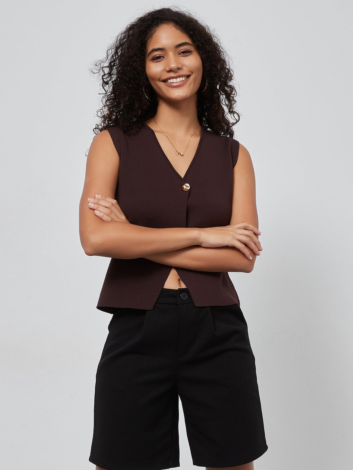 Knitted Slimming Vest Jacket