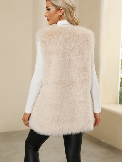 Faux Fur Plush Vest