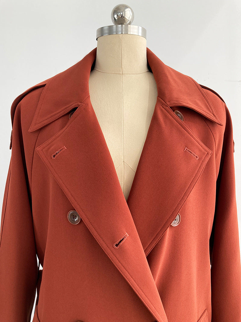 Draping Loose Trench Coat