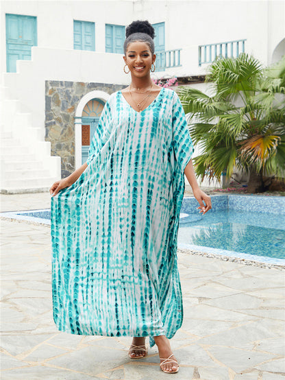 Brenda Day to Night Kaftan One Size Light Green Series