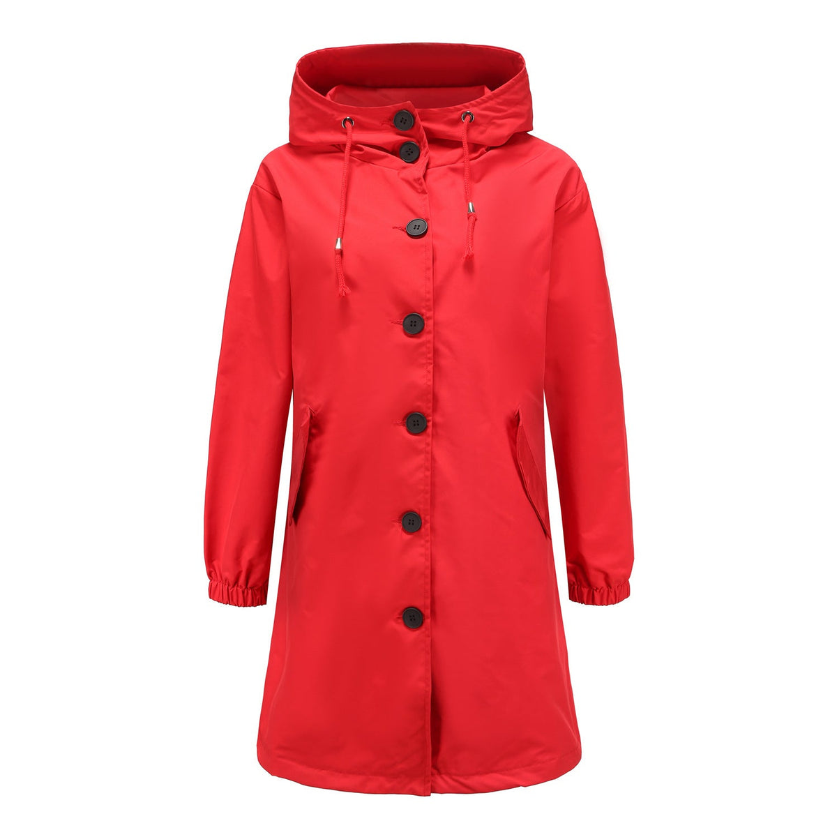 Waterproof Long Parkas Red