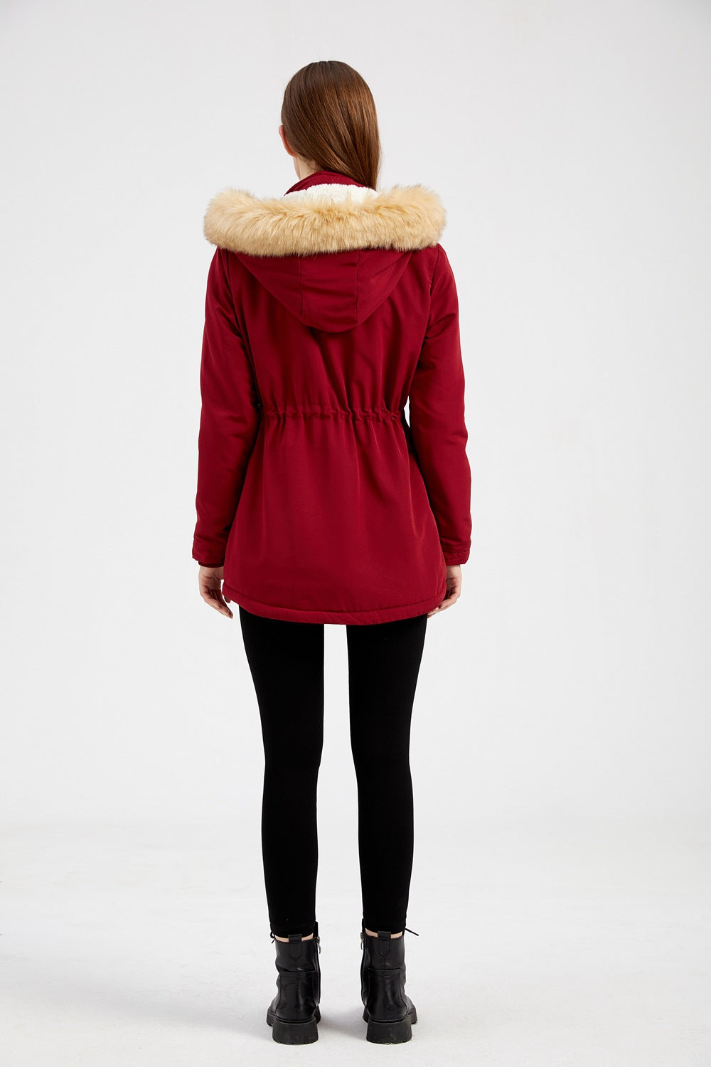 Lambskin Fleece Padded Loose Parkas