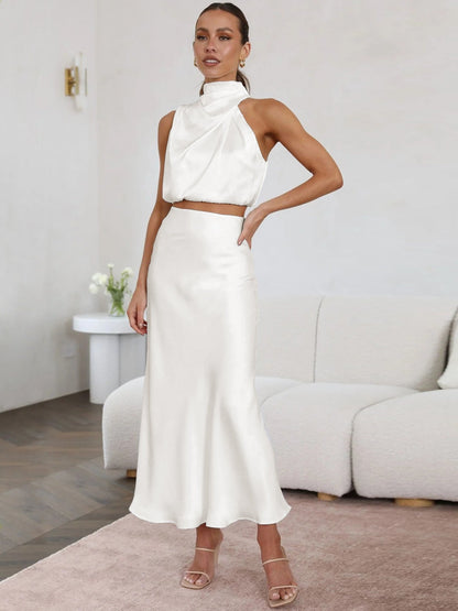 Nisha Two Piece Day to Night Casual Set Beige