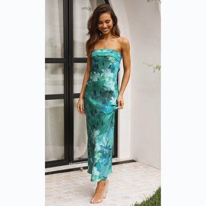 Sexy Floral Print Midi Dress Multi