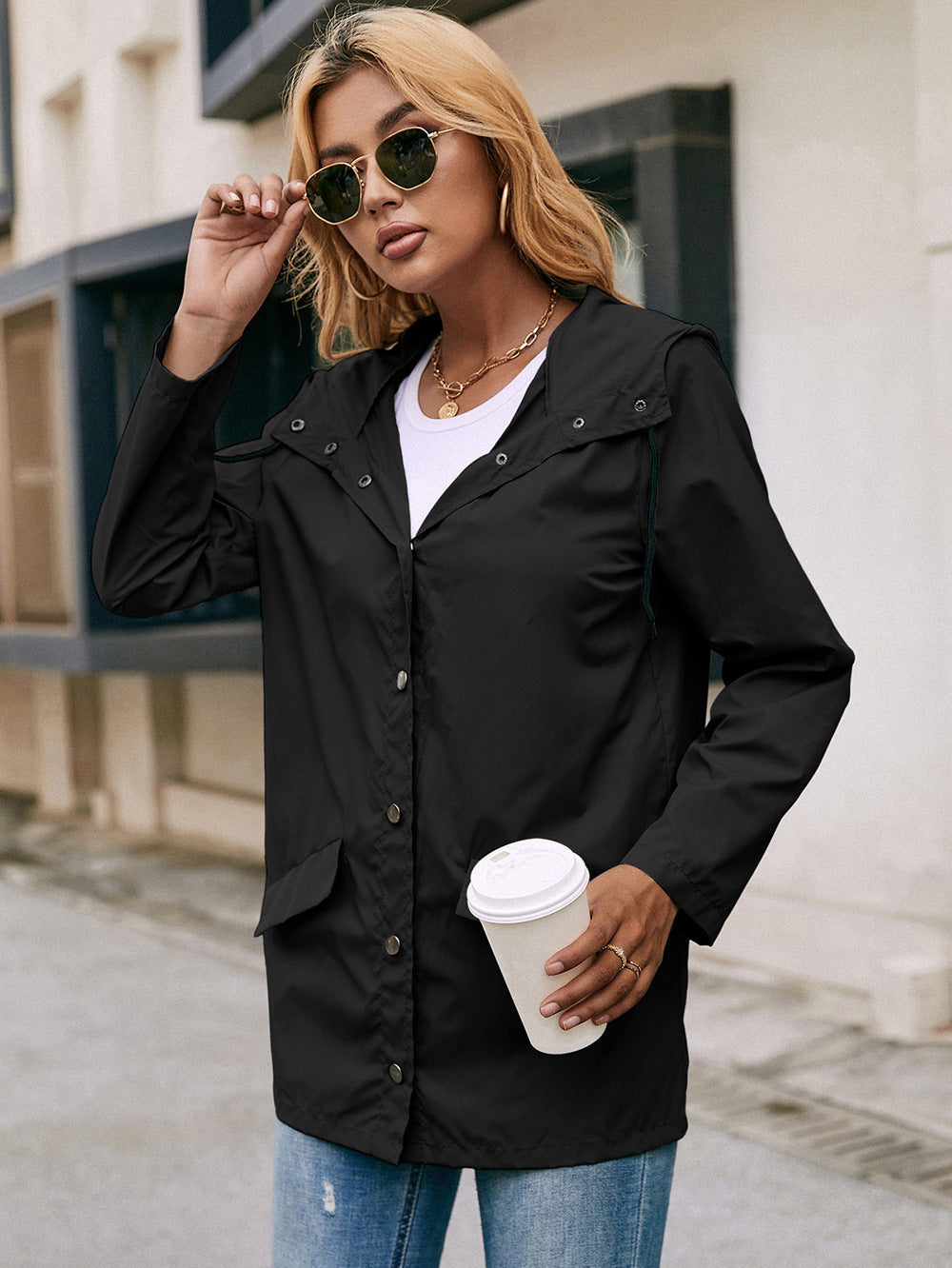 Waterproof Hooded Raincoat