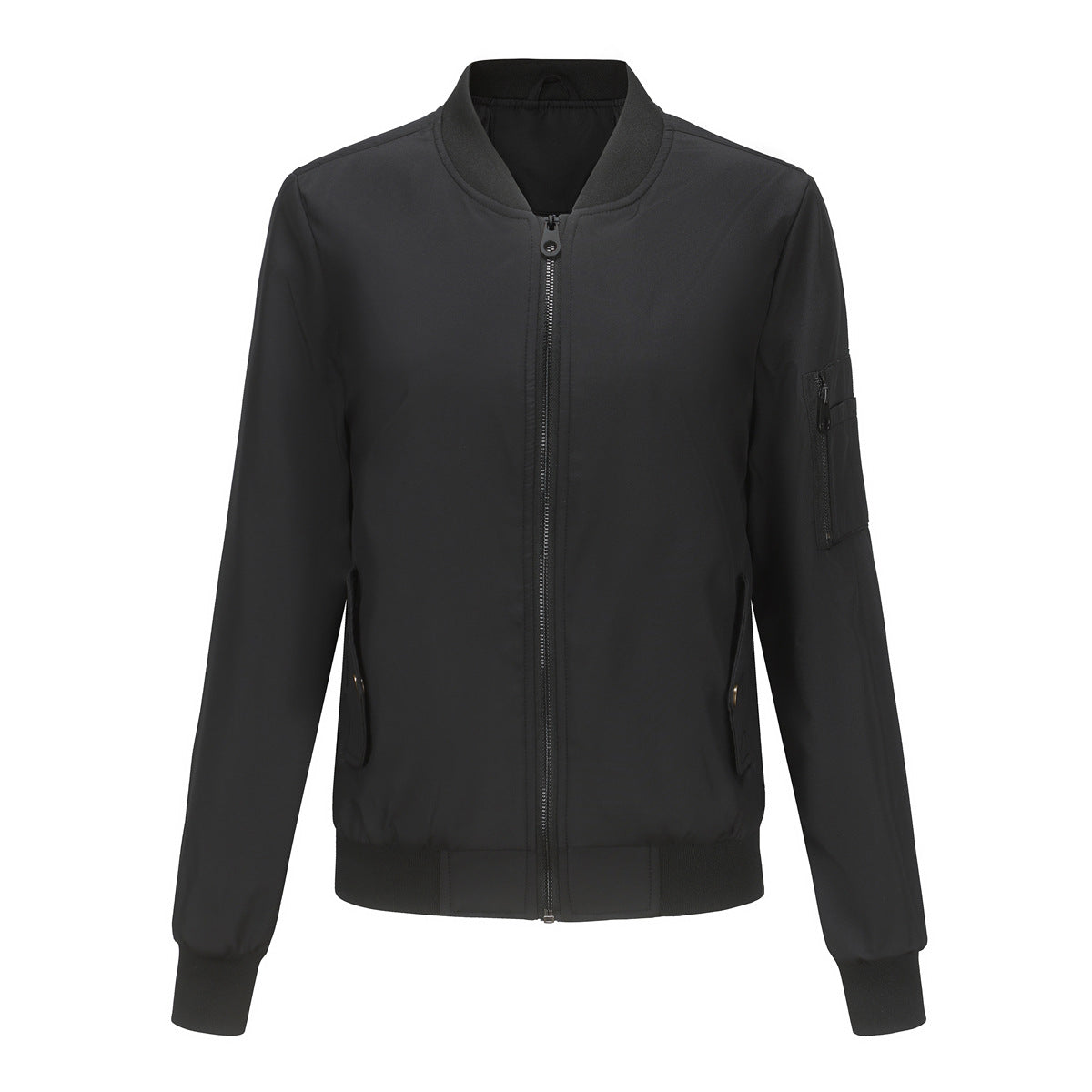 Thin Varsity Jacket Black