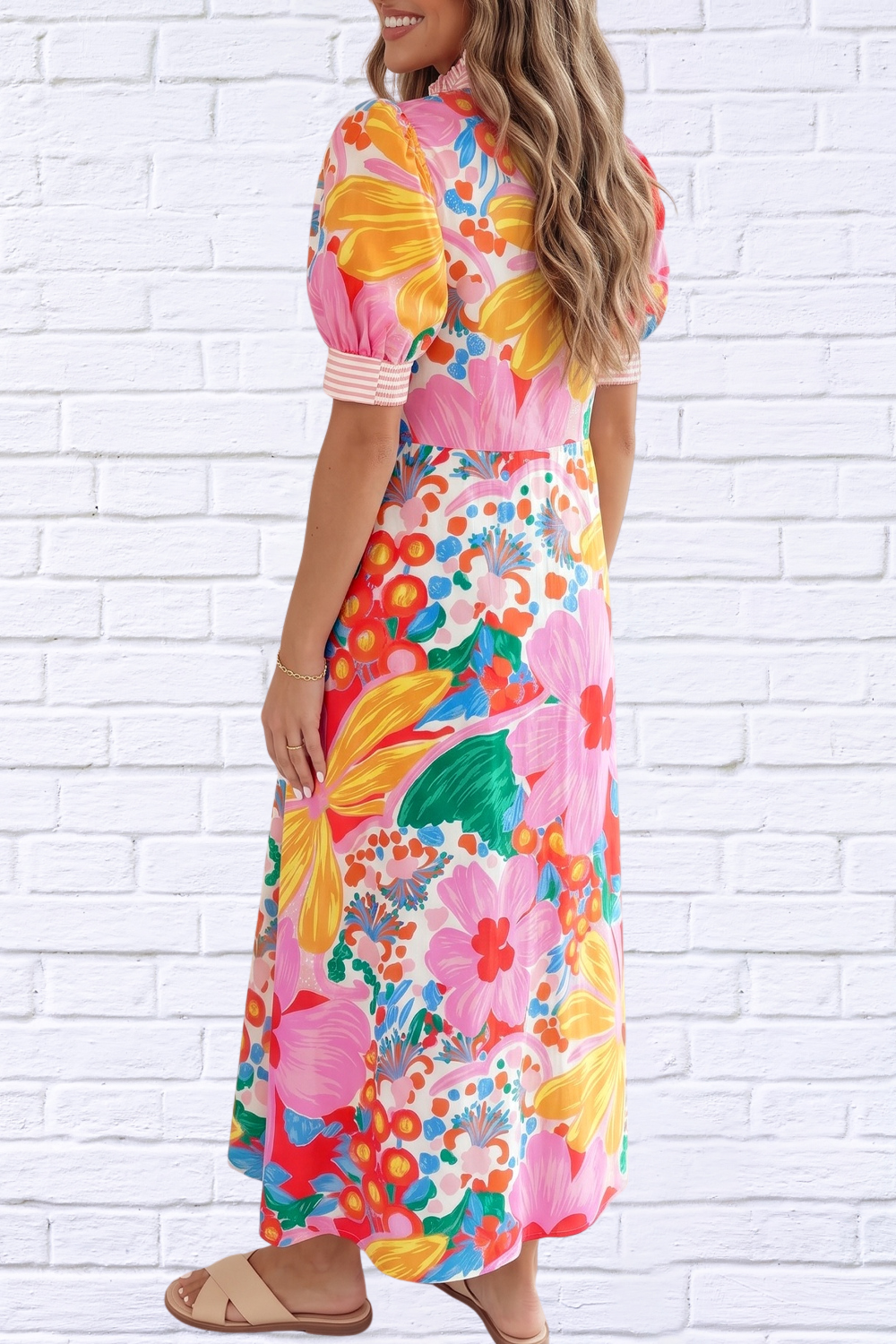 Floral Print Maxi Dress | Colorful Boutique Style