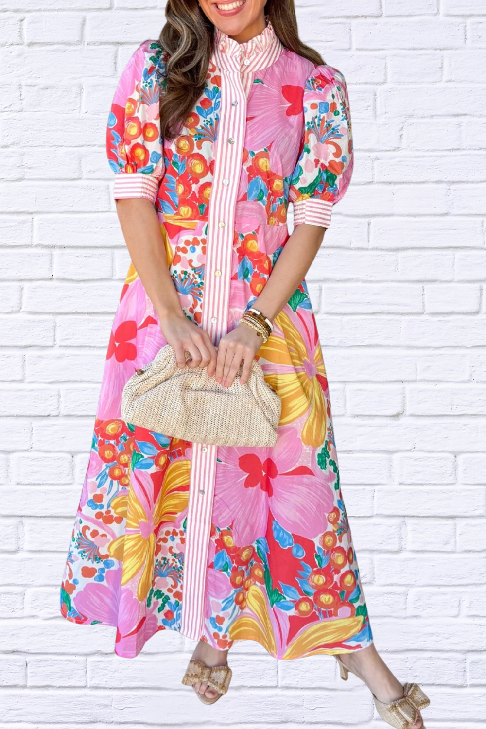 Floral Print Maxi Dress | Colorful Boutique Style