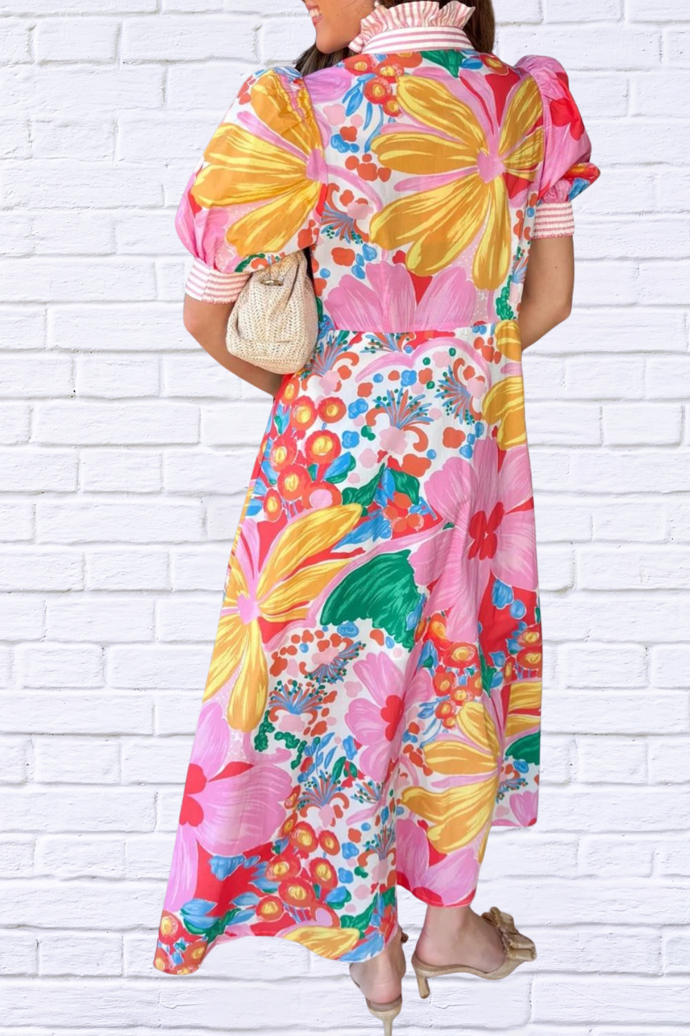 Floral Print Maxi Dress | Colorful Boutique Style