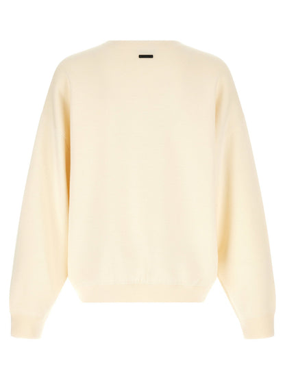 Fear Of God White Boat Neck Sweater