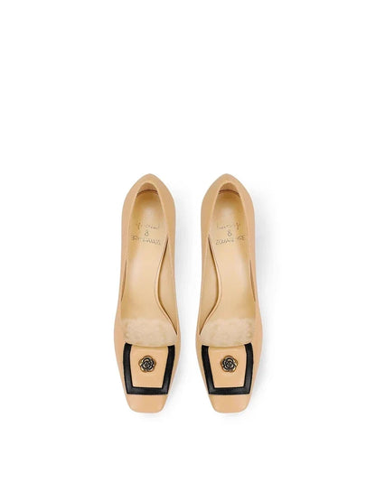Loretta Square Heel Shoes