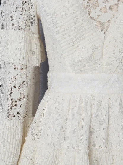 Crown Lace Turtleneck Dress