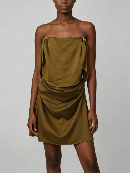 Majesty Satin Mini Dress