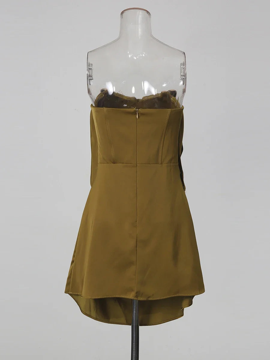 Majesty Satin Mini Dress