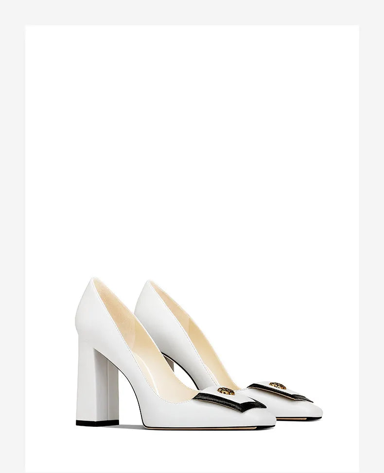 Loretta Square Heel Shoes